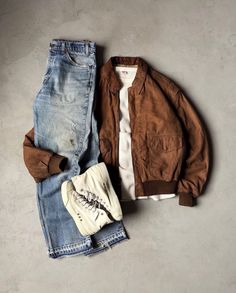 A2 Flight Jacket, Vintage Sneakers, The Himalayas, Mens Casual Dress, Flight Jacket, Men Fashion Casual Outfits, Swaggy Outfits