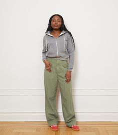 Classic relaxed pleat front pants with a wide leg and full length inseam. Zipper fly. 98% Cotton, 2% Linen. Machine washable. Hang Dry. Made in Los Angeles. Rise - 13" XXS - Waist= 26", Hips= 42", Inseam= 31" XS - Waist= 28", Hips= 44", Inseam= 31" S - Waist= 30", Hips= 46", Inseam= 31" M - Waist= 32", Hips= 48 ", Inseam= 31" L - Waist= 34", Hips= 50", Inseam= 31" XL - Waist= 36", Hips= 52", Inseam= 31" 1X - Waist= 38", Hips= 54", Inseam= 31.5" 2X - Waist= 40", Hips= 56", Inseam= 31.5" 3X - Wais Casual Relaxed Fit Pants With Zip Fly, Fall Relaxed Fit Pants With Zip Fly, Cotton Wide Leg Cargo Pants With Zip Fly, Wide Leg Cotton Cargo Pants With Zip Fly, Wide Leg Cargo Pants With Zip Fly For Fall, Wide-leg Cargo Pants With Zip Fly For Fall, Wide Leg Bottoms With Zip Fly For Fall, Casual Wide Leg Pants With Zip Fly, Spring Relaxed Fit Pants With Zip Fly