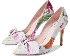 Ted Baker Ryrya Ted Baker Shoes, Very High Heels, Court Heels, Bow Pumps, Chic Aesthetic, London Shoes, Fabulous Shoes, Ted Baker London, Stiletto Heel