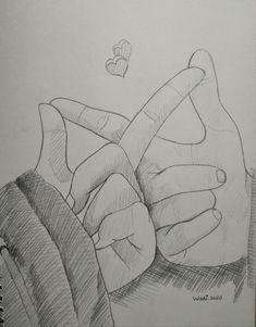 a pencil drawing of a person's hand with a butterfly in the background