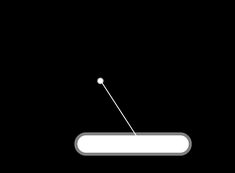 a black and white photo of a light on a dark background with an arrow in the center