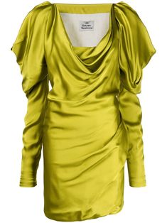 Vivienne Westwood Draped Dress, Green Vivienne Westwood, Vivienne Westwood Logo, English Fashion, Polo Shirt Colors, Embroidered Polo Shirts, Designer Evening Gowns, Checked Trousers