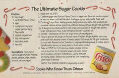 an advertisement for the ultimate sugar cookie