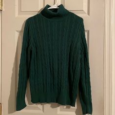 Brand New Never Worn Green Turtle Neck Sweater St. John’s Bay. Size Large. Green Turtle, Turtle Neck Sweater, Wear Green, Green Sweater, St John, Turtleneck Sweater, Neck Sweater, Sweaters For Women, Turtle Neck