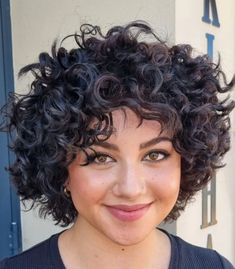 Shoulder Length Curly Hair Oval Face, Short Haircuts For Thick Curly Hair Round Faces, Curly Bob With Fringe Thick Hair, Short Curly Hair Round Face, Curly Bob Round Face Over 40, Short 2c Curly Hair With Bangs, Short Curly Hair Fat Face Girl, Hairstyles For Fat Faces, Short Curly Hairstyles For Women