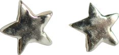 Star-shaped Nickel-free Plug Earrings For Gift, Star-shaped Nickel-free Plug Earrings As Gift, Star Shaped Nickel Free Plug Earrings For Gift, Nickel-free Star Shaped Plug Earrings For Gift, Star Stud Earrings, Star Earrings Stud, Metal Clay, Star Studs, Solid Metal