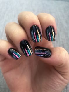 Black Tie Dye Nails, Wintry Nails, Nails Unique Design, Nails 2025, Nails Unique, Pretty Nail Colors, Polished Nails, Tie Dye Nails, Vintage Nails