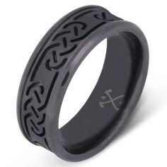 The Defender - Men's Wedding Rings - Manly Bands Stand Your Ground, Knot Pattern, Sneak Attack, Celtic Rings, Ring Crafts, Wedding Rings Unique, Silicon Bands, Edge Design, Celtic Knot