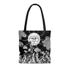 Moon Bag Astrology Tote Spiritual Bags Witchy Gift Featuring a beautiful, black design, this custom tote bag goes to any outfit. Makes a great witchy gift, spiritual gift, tote for work, tote purse, tote shoulder bag, etc. Black Tote Purse, Quote Tote Bag, Tote Bag Aesthetic, Moon Bag, Best Tote Bags, Bag Aesthetic, White Tote Bag