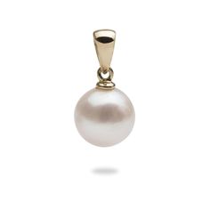 Akoya Pearl Pendant in 14K Yellow Gold (8-8.5mm)-[SKU] Luxury Akoya Pearl Charm Jewelry, Classic 14k Gold Pearl Necklace, Classic Round 14k Gold Pearl Necklace, Classic Yellow Gold Pearl Drop Necklace, Classic Pearl Pendant Necklace, White 14k Gold Pearl Necklace, Classic High Luster Pendant Jewelry, Classic High Luster Pendant Pearl Necklace, Classic White Gold Pearl Necklace In Pear Shape