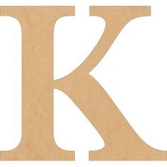 the letter k is made out of cardboard