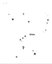 an image of the sky with stars in it and the word orlon written on it