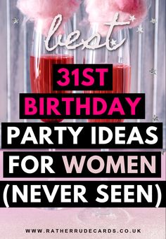 Best 31st birthday party ideas for her 32 Party Theme, 31sr Birthday Ideas, Thirty One Birthday Ideas, 31st Birthday Ideas For Her Decor, 32 Bday Party Ideas, 33 Party Birthday Ideas, Birthday Ideas For 32 Year Old Woman, 31 Themed Birthday Party, Birthday Ideas For 33 Year Old Woman