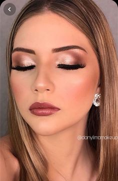 Makeup For Fall, Winter Make-up, Wedding Eyes, Wedding Eye Makeup, Prom Makeup Looks, Wedding Day Makeup, Glitter Eye Makeup