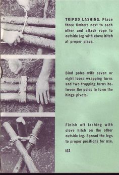 the instructions for how to use a tripod flashing device, from an old book