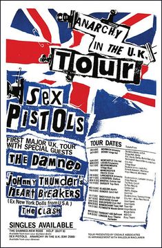 a poster for an event with the british flag on it