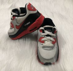 baby NIKE AIR MAX Size 4C gray red white. Condition is "Pre-owned". Shipped with USPS First class. There is scuff on toe as shown in last picture. Nike Air Max Sporty Gray, Sporty Nike Air Max In Gray, Nike Air Max Red With Air Cushioning, Red Nike Air Max Lace-up For Sports, Red Nike Air Max Lace-up Sports Shoes, Red Lace-up Nike Air Max For Sports, Red Nike Air Max For Sports, Red Nike Air Max With Air Max Cushioning, Red Nike Air Max With Air Cushioning