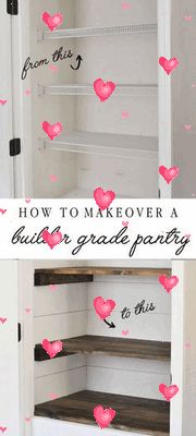 how to makeover a built - in garage pantry with chalk paint and stencils