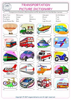 an image of transportation pictures dictionary