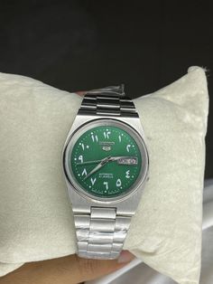 New! Vintage Seiko 5 Automatic Men's Watch 7009 Day/Date was just added to eBay. Check it out! #eBay #eBaySeller Green Casual Sports Watch, Green Sports Watch With Round Dial, Green Sports Watch With Analog Display, Seiko 5 Automatic, Seiko 5 Sports, Seiko 5, Green Man, Ebay Seller, Men's Watch