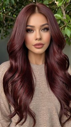 fall hair colors skin brown Mohagany Brown Hair Color Fall, Long Hair Care