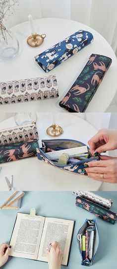 Here’s a unique and luxurious pouch that will meet your high standard in design! This well-made pouch can be used for various purposes! Cute Pouch, Casual Fashion Trends, Diy Wallet, Urban Trends, Best Purses, Cute Stationary, Writing Art, Easy Craft Projects, Pens And Pencils