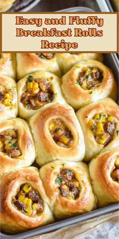 easy and healthy breakfast rolls recipe