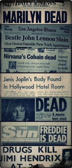 Interactive Website, Hollywood Hotel, Behind Blue Eyes, New York Pictures, Septième Art, Photographie Portrait Inspiration, Old Newspaper, Mötley Crüe, Janis Joplin