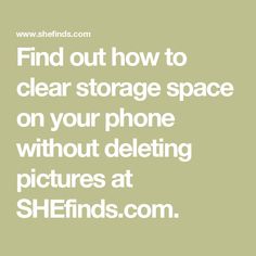 Find out how to clear storage space on your phone without deleting pictures at SHEfinds.com.