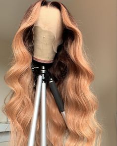 Dark Blond, Lux Hair, Wig Ideas, 360 Lace Wig, Wig Caps, Ombre Hair Color