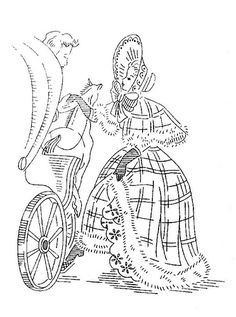 a drawing of a woman riding a bike with a cat on the back of it