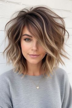 Long Angled Bob Hairstyles With Bangs, Women Hair Styles Medium, Quick And Easy Hairstyles For Medium Length Simple Hair Tutorials, Fall 2024 Hair Trends Short, Current Hairstyles 2024, Short Hairstyle Women Brunette, Hair Color For Fall 2024, Shoulder Length Hair Brunette, Med Haircuts For Women