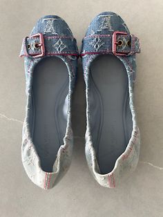 Louis Vuitton RARE Denim Monogram Scrunchy Ballet Flats Pink Buckle EUR 39.5  | eBay Ballet Flats Pink, Limited Edition Louis Vuitton, Louis Vuitton Denim, Louis Vuitton Limited Edition, Ballerinas, Bright Pink, Scrunchies, Flat Shoes Women, Ballet Flats