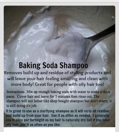 Baking Soda Shampoo, Clarifying Shampoo, Oily Hair, Natural Products, Grow Hair, Hair Health