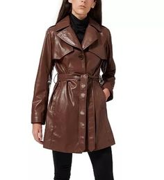 -Upper: Genuine leather -Closure: Zipper -Style: Modern Fashion -Soft & Lightweight -Running Size: USA True Size -100% Wind Proof, Suitable for all Weather Conditions -100% Handmade by Professional Craftsmen -Shipping Worldwide. We take 7 to 10 Business Days to Process and We ship our products th... Women Trench Coat, Brown Trench Coat, Western Brown, Short Trench Coat, Coat For Women, Leather Trench, Belted Trench Coat, Brown Shorts, Big Clothes