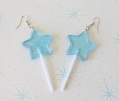 Star Lollipops, Lollipop Earrings, Jewelry Kawaii, Kawaii Accessories, Dope Jewelry, Fun Earrings