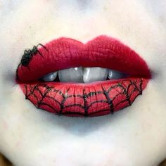 Halloween Lips, Halloween Make-up Looks, Halloween Beauty, Halloween Eye Makeup, Halloween Makeup Inspiration