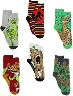 Lego Jurassic World Dinosaurs Kids Toddler 6 pack Crew Socks Set These awesome Lego Jurassic World socks come in toddler boy's and girl's sock sizes Small and Medium. Sock size Small (4-6) fits toddler shoe size 7 M US Toddler - 10 M US Toddler and sock size Medium (6-8) fits boys and girls shoe size 10 M US Toddler - 4 M US Big Kid. #lego #jurassic #jurassicworld #dinosaurs #toddler #kids #socks #dinosaursocks #amazon #shopamazon #amazonprime #yankeetoybox Lego Jurassic World Dinosaurs, Dinosaur Socks, Lego Jurassic, Indominus Rex, Lego Jurassic World, Awesome Lego, Jurassic World Dinosaurs, Lego Store