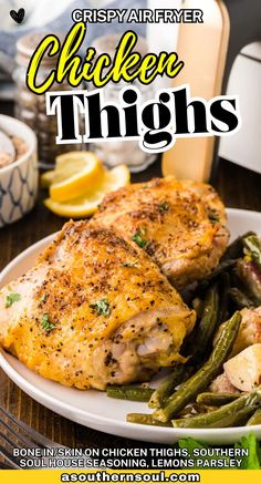 If you’re looking for the juiciest, most flavorful chicken thighs without all the fuss of frying, this Air-Fried Chicken Thighs recipe is the one for you! With just a handful of simple ingredients, you’ll get perfectly crisp, golden skin and tender, juicy chicken, all in under 30 minutes! Parmesan French Fries