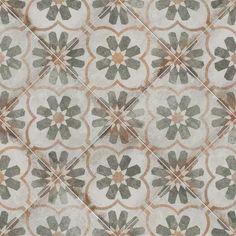 an artistic tile design with brown and gray colors on it's surface, in the middle