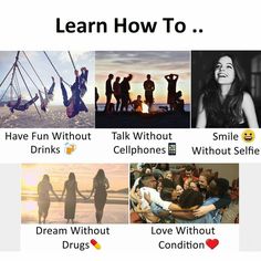 four different pictures with the words learn how to