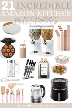 there are many kitchen items on this page