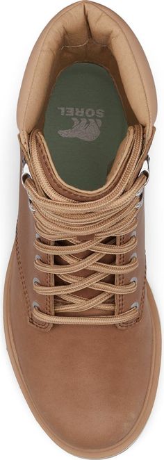 SOREL Lennox Waterproof Lace-Up Boot | Nordstromrack Outdoor Waterproof Lace-up Boots With Leather Sole, Waterproof Lace-up Boots With Lug Sole For Walking, Lace-up Waterproof Boots With Lug Sole For Outdoor, Sorel Lennox, Suede Waterproof Lace-up Boots With Lug Sole, Brown Lace-up Hiking Boots With Lug Sole, Lace Up Boots Women, Waterproof Leather Boots, Leather Boot