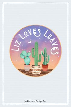 the logo for little loves leave cacti