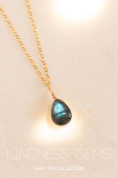 A classic style, this simple & dainty necklace is perfect for every day wear. Labradorite is a mystical and protective stone, imparting strength & perseverance in times of change. Our handcrafted necklaces and pendants are wrapped in 14k gold filled & sterling silver wire making them the perfect daily fashion choice for any lifestyle. This simple piece will help you glow for years to come, rain or shine. minimalist gold necklace | minimalist gold simple necklace | simple necklace Wire Wrapped Labradorite Teardrop Pendant Necklace, Dainty Labradorite Jewelry For Everyday, Minimalist Labradorite Pendant Jewelry, Minimalist Wire Wrapped Labradorite Jewelry, Spiritual Labradorite Birthstone Jewelry, Dainty Labradorite Pendant Necklace, Simplistic Jewelry, Minimalist Necklace Gold, Gold Necklace Simple