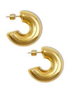 The perfect accessory for any look. Meet the 'XOE' bubble tube hoops - our chunkiest pair yet! Made with 18K gold plated over brass, these earrings are bound to become an everyday staple. Made with 18K gold plated over brass. Waterproof & rust-free. Lead and nickel free. Post backing. Handmade with love in Los Angeles. Bubble Tube, Gold Bubbles, Creating Jewelry, Free Post, Handmade With Love, Christmas Wishlist, With Love, Rust, 18k Gold