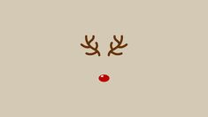 a reindeer's nose with antlers on it