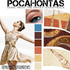 an advertisement for pocahontass music from the disney sound track