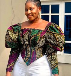 Latest Ankara Top Styles, Ankara Blouse Styles, Ankara Tops Blouses, Ankara Top Styles, Ankara Blouses, Ankara Blouse, Crop Top Styles, African Print Tops, Ladies Tops Blouses