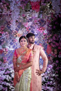 Engagement Photos South Indian, Engagement Saree For Bride Indian, Engagement Stills Indian, South Indian Engagement Photos, Engagement Couple Dress Indian, South Indian Wedding Ideas, South Indian Engagement Outfit, Engagement Outfits Indian Couple, South Indian Bride And Groom